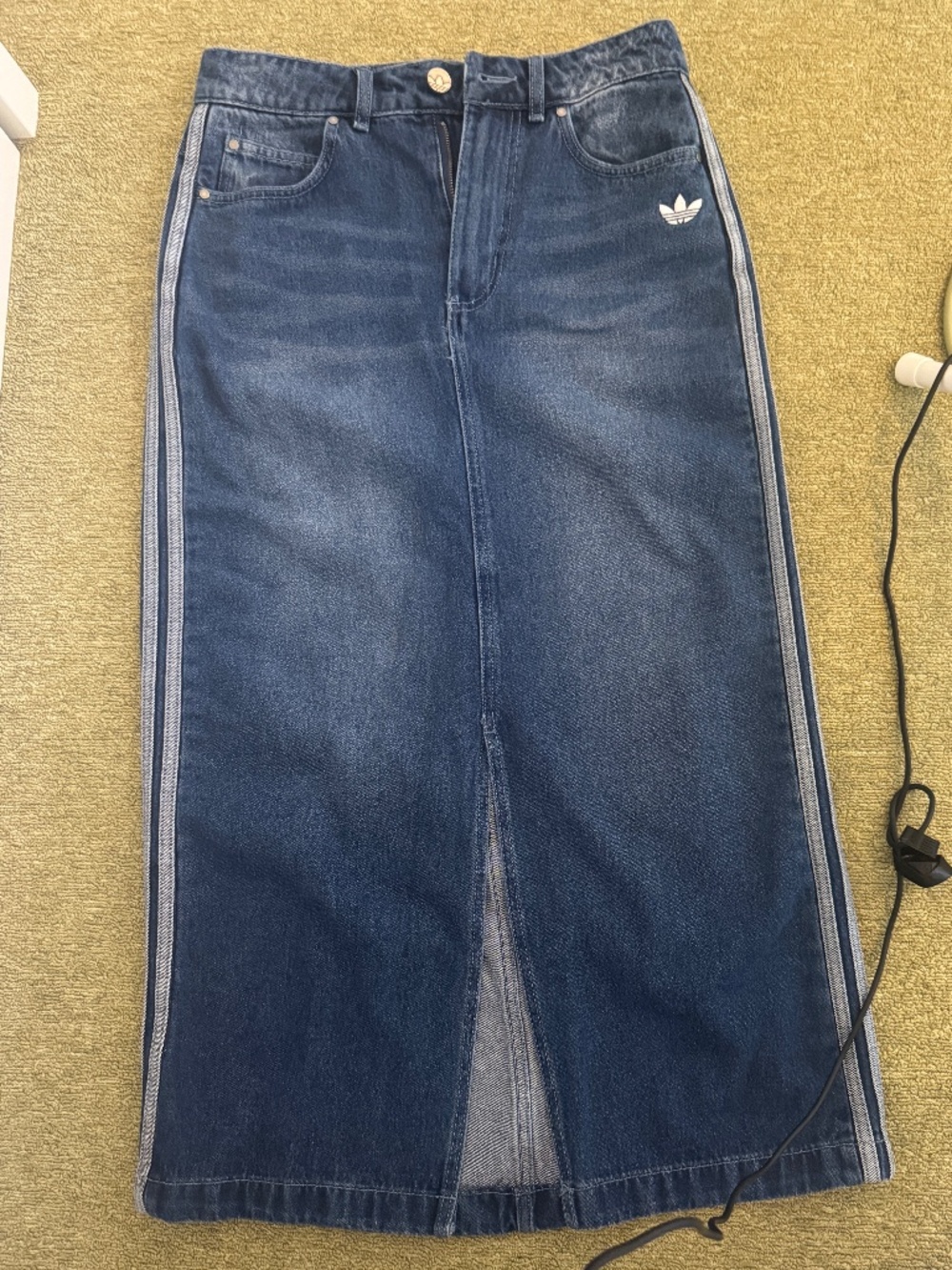 Adidas denim skirt